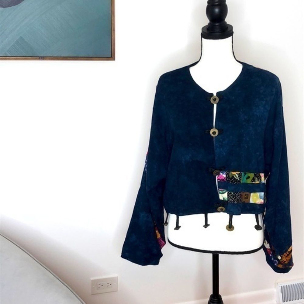Nativewear Designs Blazer w/Tassel Coin Detail Large Boho Western Festival